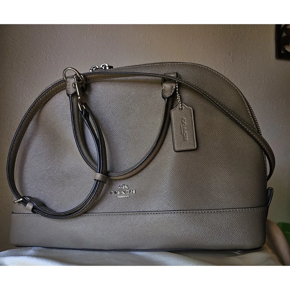 Coach Sierra Satchel in Khaki Color (Large)